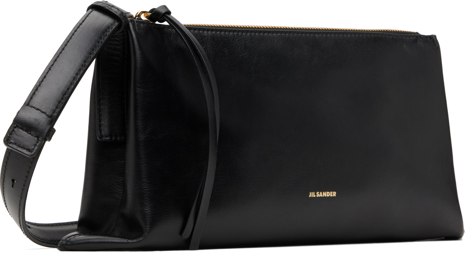 Taška cez rameno Jil Sander Jil Sander Empire Small Leather Shoulder Bag Čierna | J07WD0051_P6569, 1
