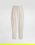 Dolce & Gabbana Poplin Drawstring Cropped Trousers