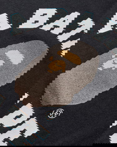 Tričko BAPE College Longsleeve T-Shirt Čierna | 1L80111001 BLACK, 4