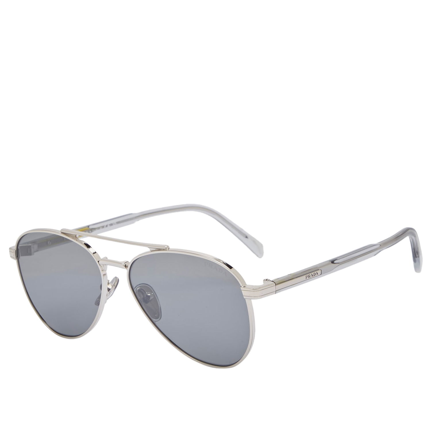Slnečné okuliare Prada Silver & Dark Grey A58S Sunglasses Metalická | 0PR-A58S-58-1BC175, 1