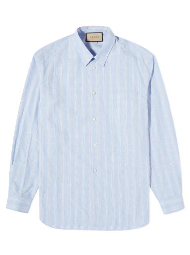 Košeľa Gucci GG Jacquard Shirt Sky Blue Modrá | 742714-ZAMR3-4305