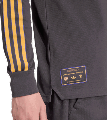 Polo tričko adidas Originals Manchester United Icon Long Sleeve Polo Shirt Šedá | jn2822, 2