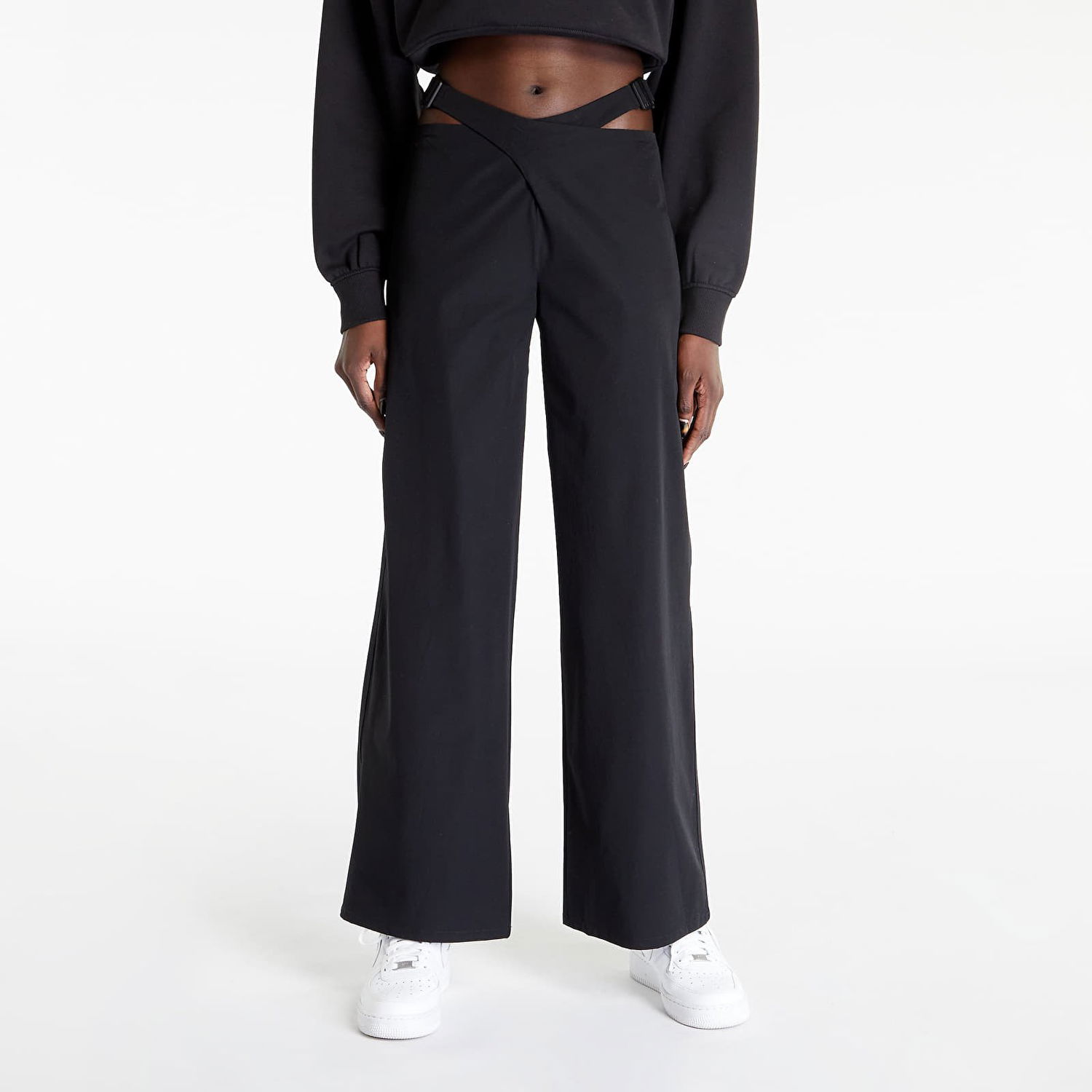 Nohavice CALVIN KLEIN Cut Out Utility Pants Čierna | J20J221069 BEH, 0