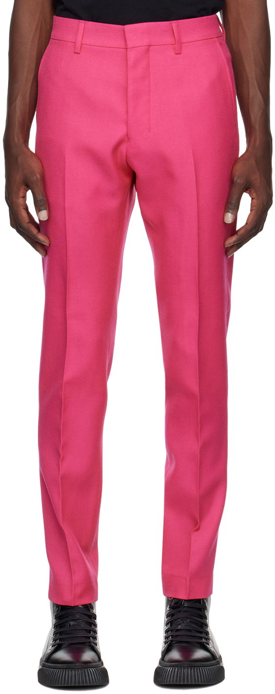 Nohavice AMI Cigarette Trousers Ružová | HTR004.286, 0