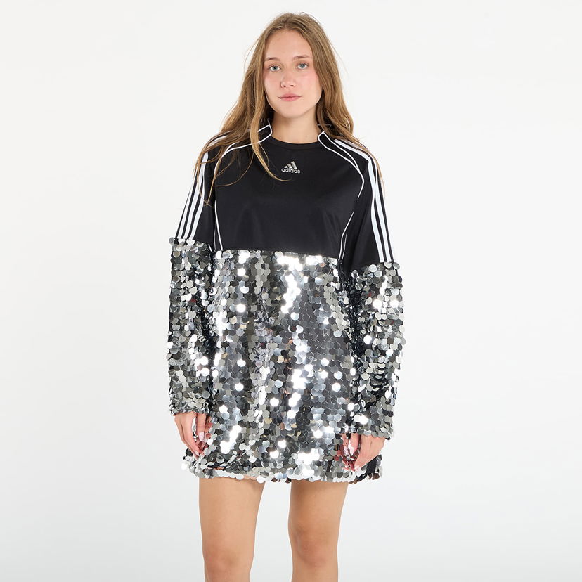 Šaty adidas Originals Adilenium Season 4 Teamgeist Sequins Mini Dress Čierna | KE9798