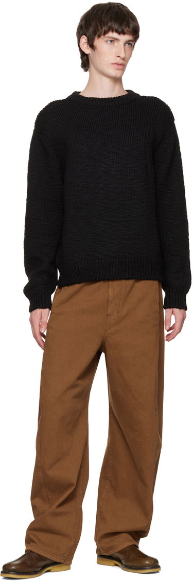 Sveter LEMAIRE LEMAIRE Crewneck Knit Sweater Čierna | KN345 LK123, 3