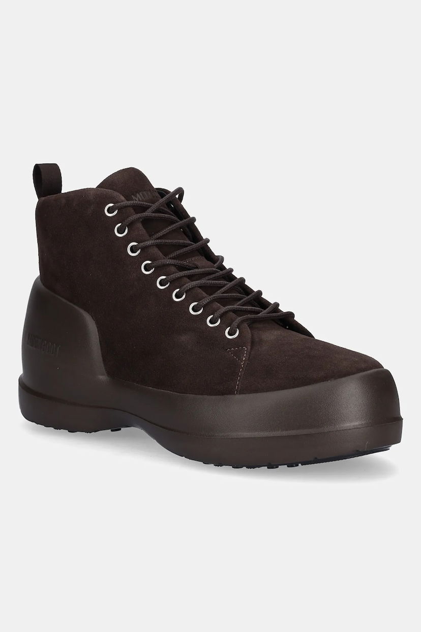Tenisky a topánky Moon Boot MEZZALUNA LACE UP MID SUEDE Boots Hnedá | 80D2500030.M010