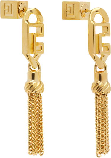 Náušnice Balmain Sync 'PB' Pendant Tassel Chain Earrings Metalická | FN1XI520MBRA, 1