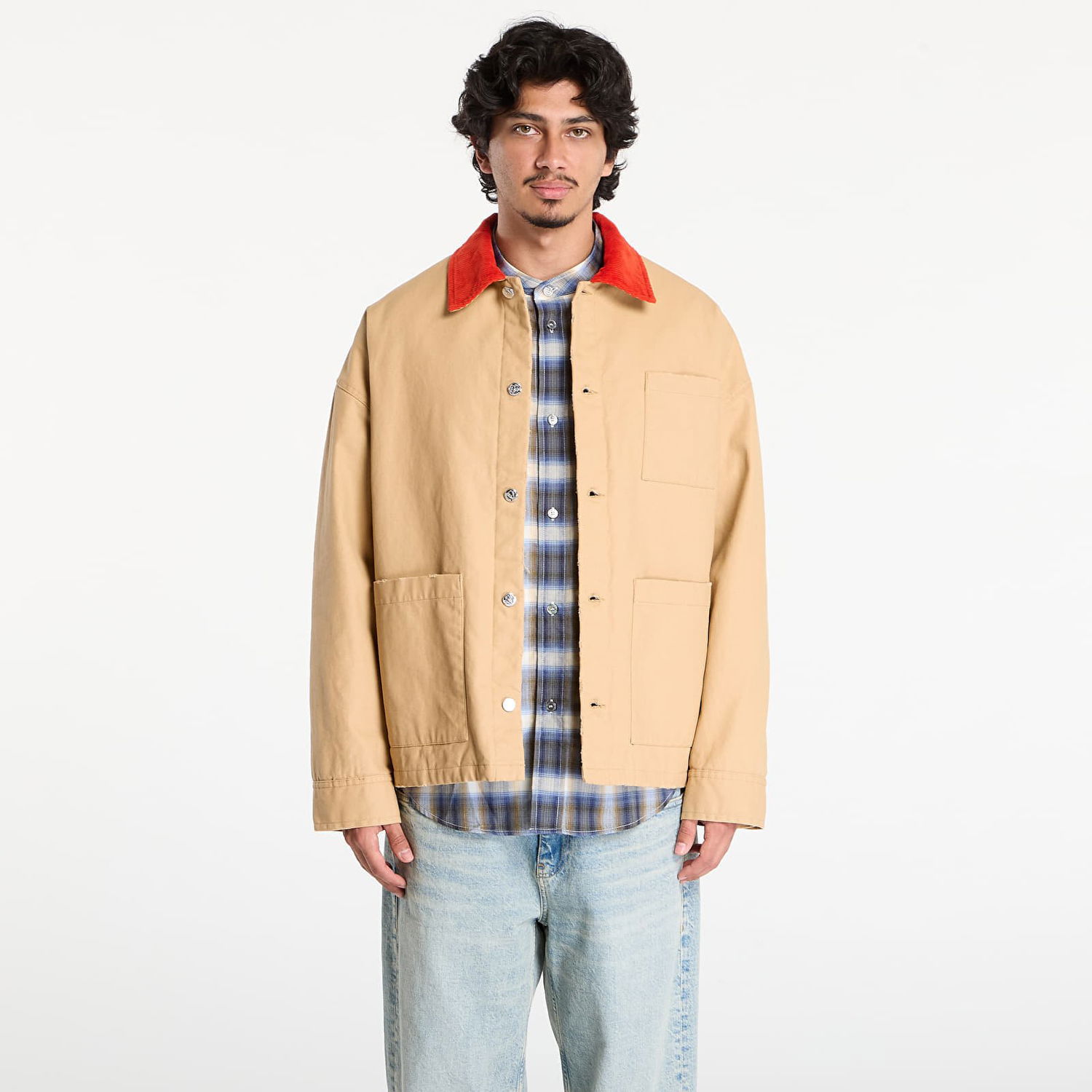 Bunda A.P.C. A.P.C. x Marc Jacobs Lined Jacket With Contrast Collar Béžová | COHKM-M32012 CAB, 0