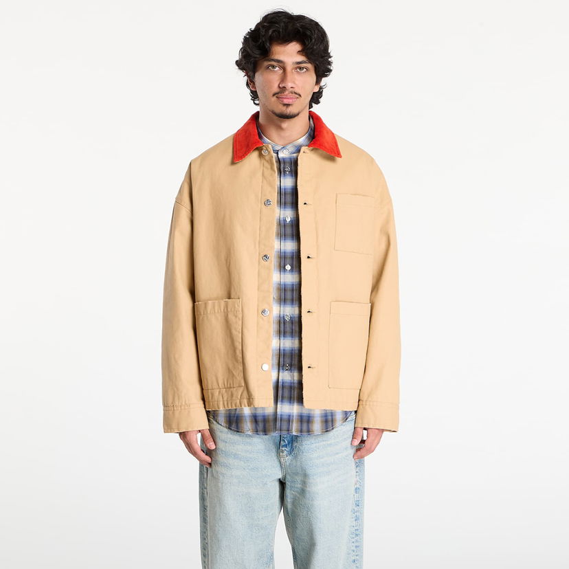 Bunda A.P.C. A.P.C. x Marc Jacobs Lined Jacket With Contrast Collar Béžová | COHKM-M32012 CAB