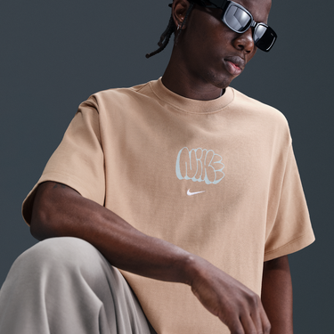 Tričko Nike Nike Solo Swoosh T-Shirt Béžová | HQ4182-200, 3