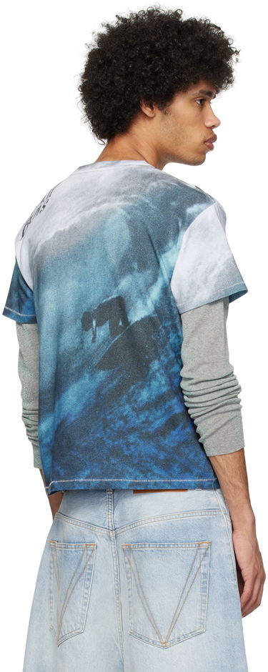 Tričko ERL ERL Beach Boys Graphic T-Shirt Modrá | ERL08T011, 2
