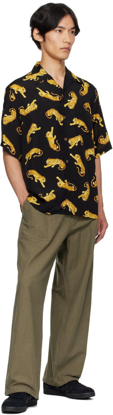 Košeľa WACKO MARIA WACKO MARIA Tim Lehi Tiger Print Shirt Čierna | 25SS-WMS-HI08, 3