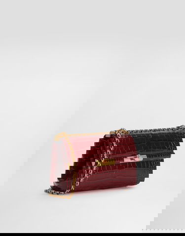 Kabelka Dolce & Gabbana Dolce & Gabbana Marlene City Mini Polished Alligator Shoulder/Crossbody Bag Vínová | BB7766A2R0880346, 2