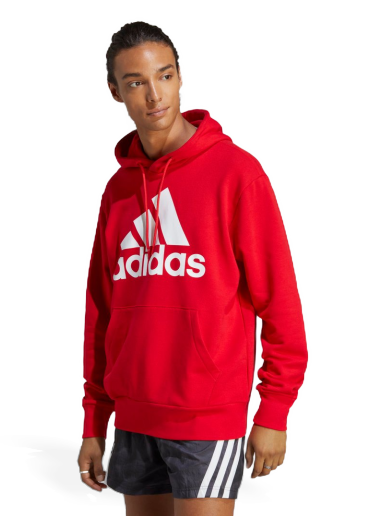 Mikina adidas Performance Essentials French Terry Big Logo Hoodie Červená | IC9365