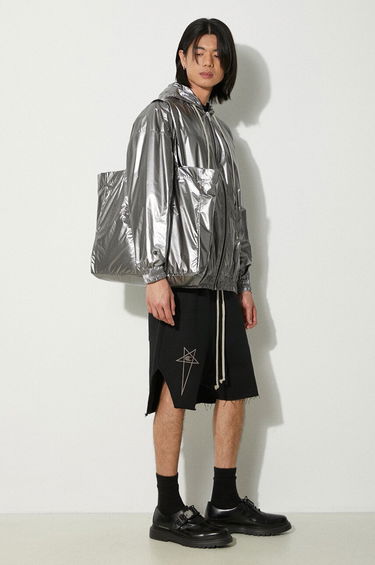 Vetrovka Rick Owens Rick Owens x Champion Jumbo Jason Oversize Hooded Jacket Metalická | CM01D0464, 1