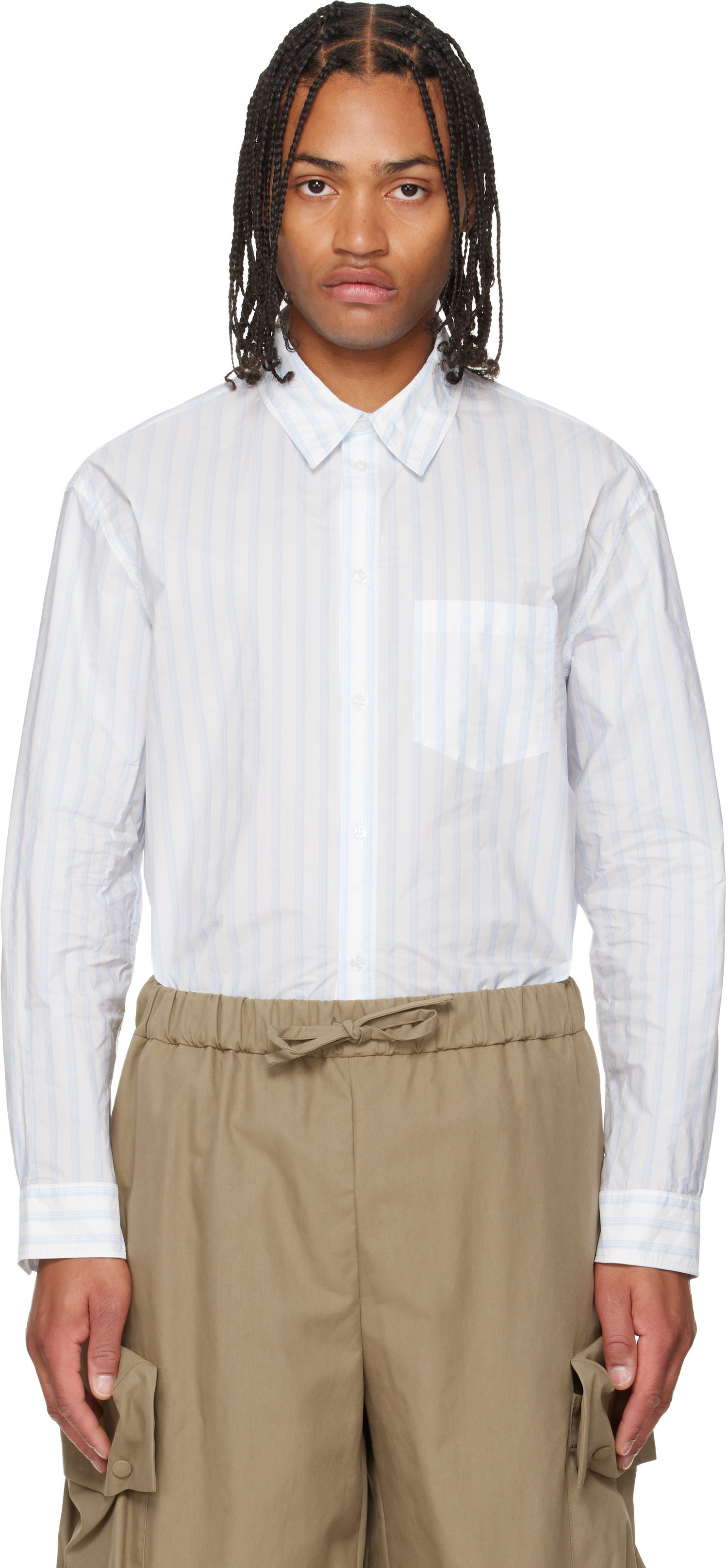 Košeľa Simone Rocha Simone Rocha Easy Striped Shirt Biela | 5394D 1222, 0