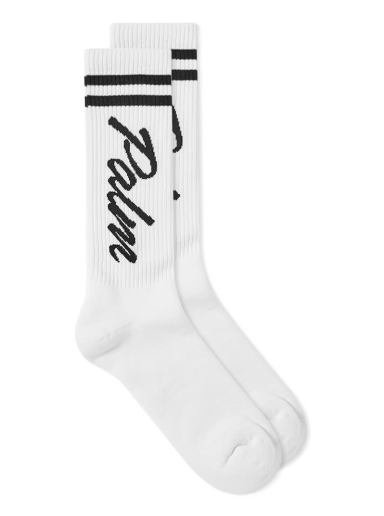 Ponožky Palm Angels PA Sports Sock Biela | PMRA001S23FAB0030110