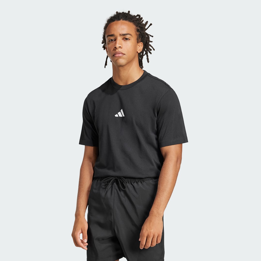 Tričko adidas Performance Essentials Small Logo Jersey T-Shirt Čierna | JE9024, 0