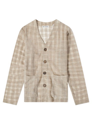 Sveter OUR LEGACY Check Cardigan Béžová | M2236CG