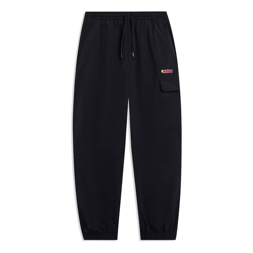 Cargo nohavice Li-Ning Wade Series Lifestyle Sweatpants Čierna | AYKT073-1
