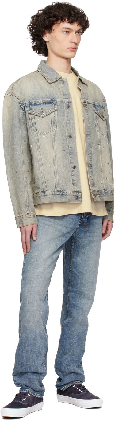 Bunda Ksubi Ksubi Oh G Stagelight Metalik Denim Jacket Modrá | MSP25JK010, 3