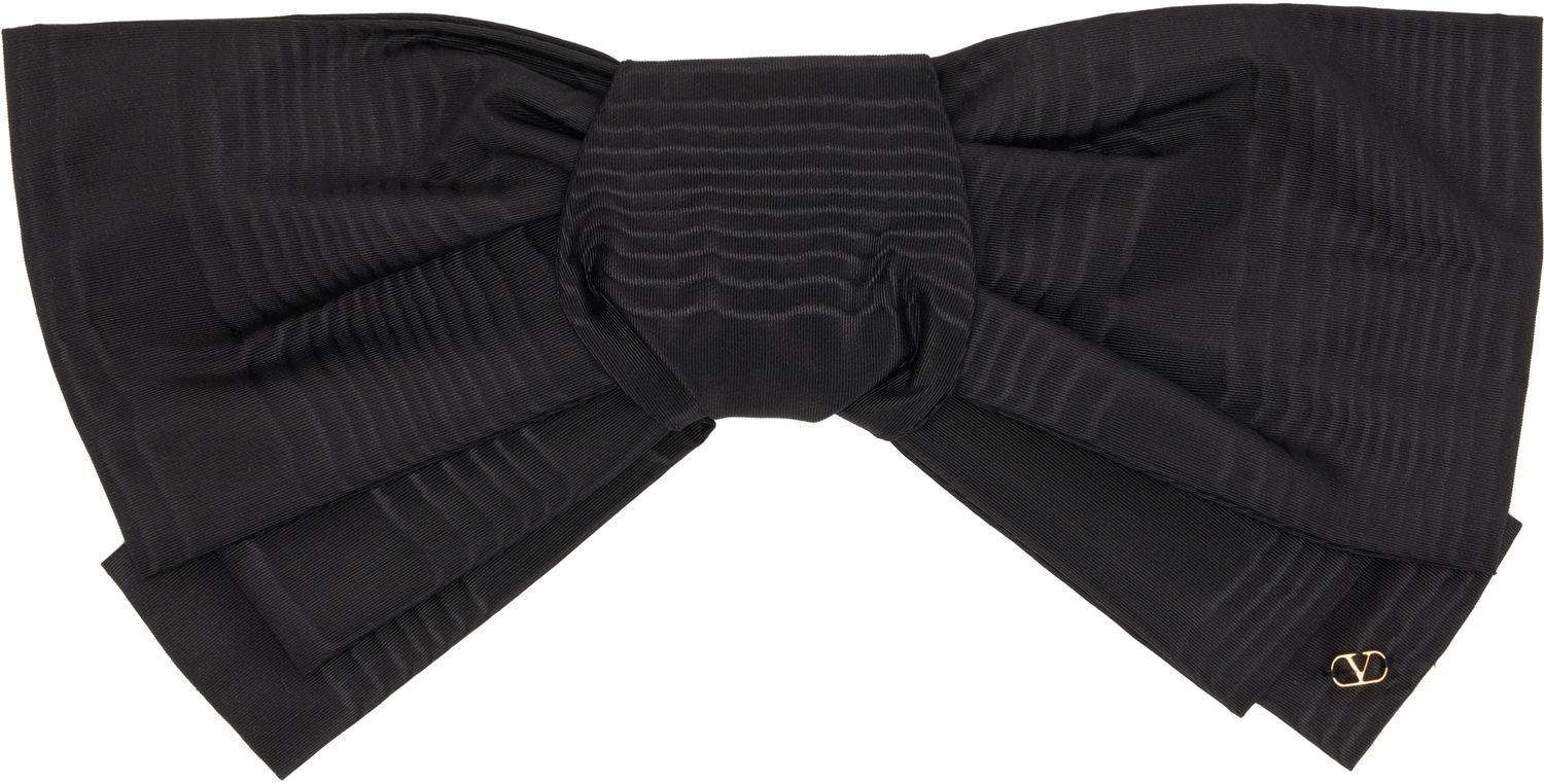 Spona Valentino Ribbed Bow Brooch Čierna | 7W2J0AS0UQA, 0