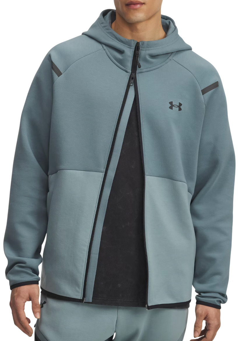 Mikina Under Armour Unstoppable Fleece Full-Zip Hoodie Tyrkysová | 1389352-587