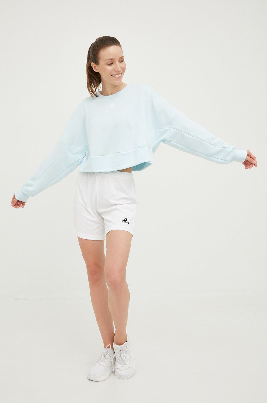 Mikina adidas Originals AEROREADY Studio Loose Sweatshirt Tyrkysová | HM2302, 0
