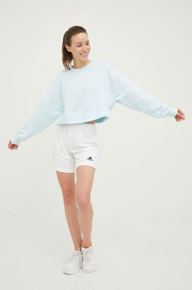 Mikina adidas Originals AEROREADY Studio Loose Sweatshirt Tyrkysová | HM2302, 0