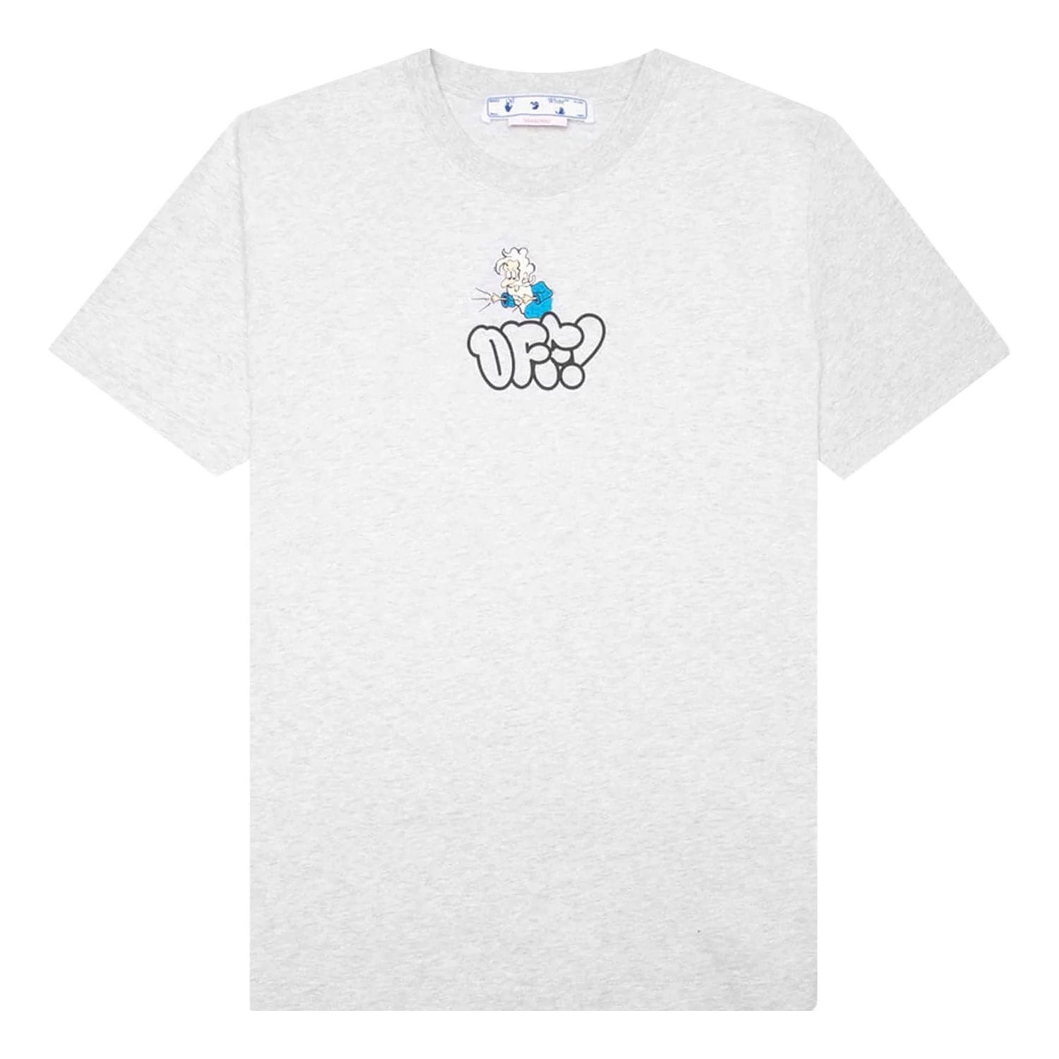 Tričko Off-White Off-White Alphabet Logo Short Sleeve T-Shirt Šedá | OMAA027S22JER0120857, 0