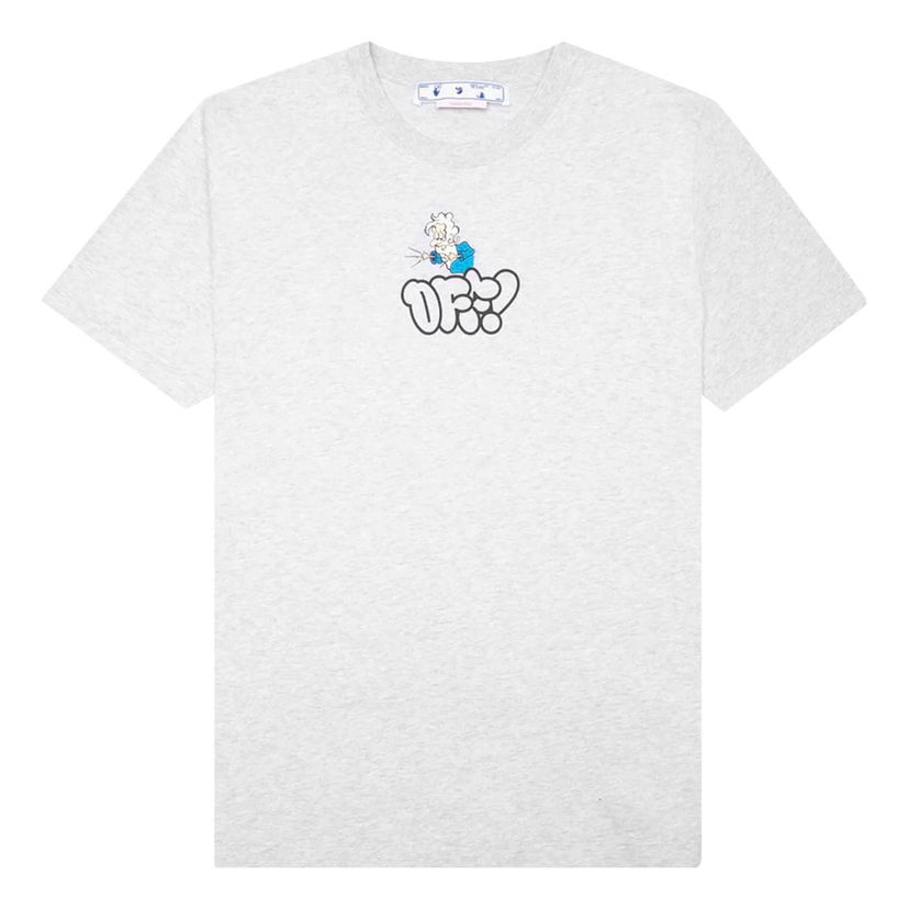 Tričko Off-White Off-White Alphabet Logo Short Sleeve T-Shirt Šedá | OMAA027S22JER0120857