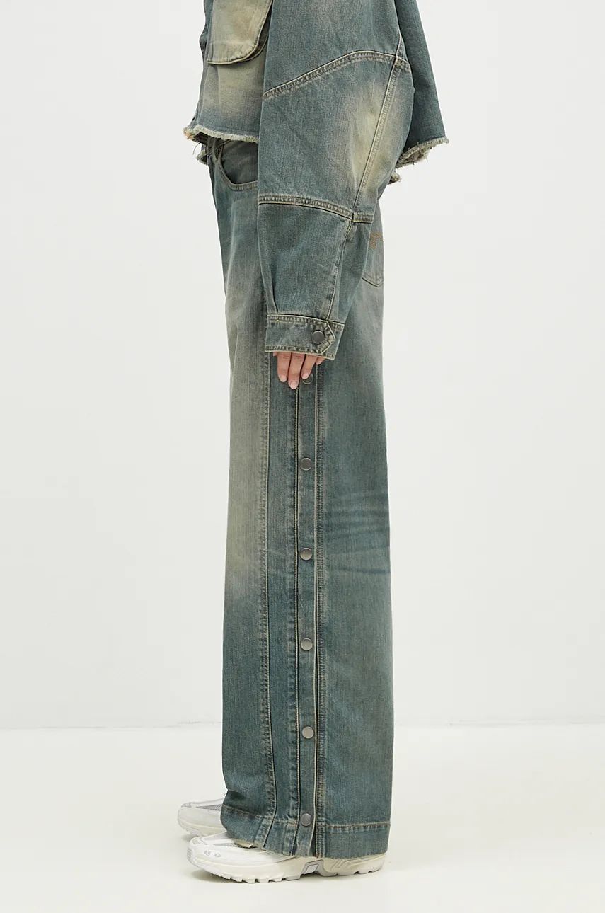 Džínsy Martine Rose High Waist Jeans Modrá | 240WD02501, 1