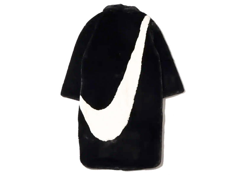 Bunda Nike Faux Fur Long Jacket W Čierna | DQ6839-010