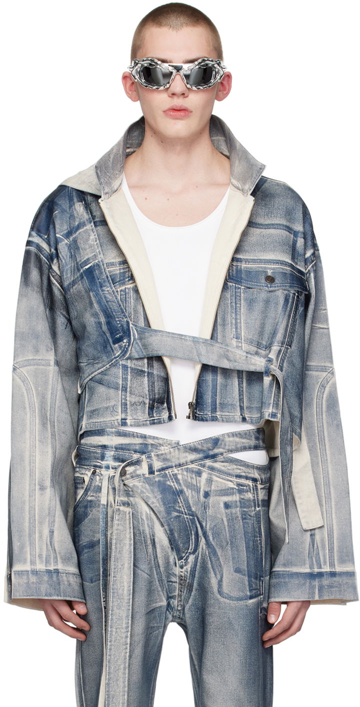 Bunda Ottolinger Ottolinger Exclusive Cropped Denim Jacket Modrá | 1701908E, 0