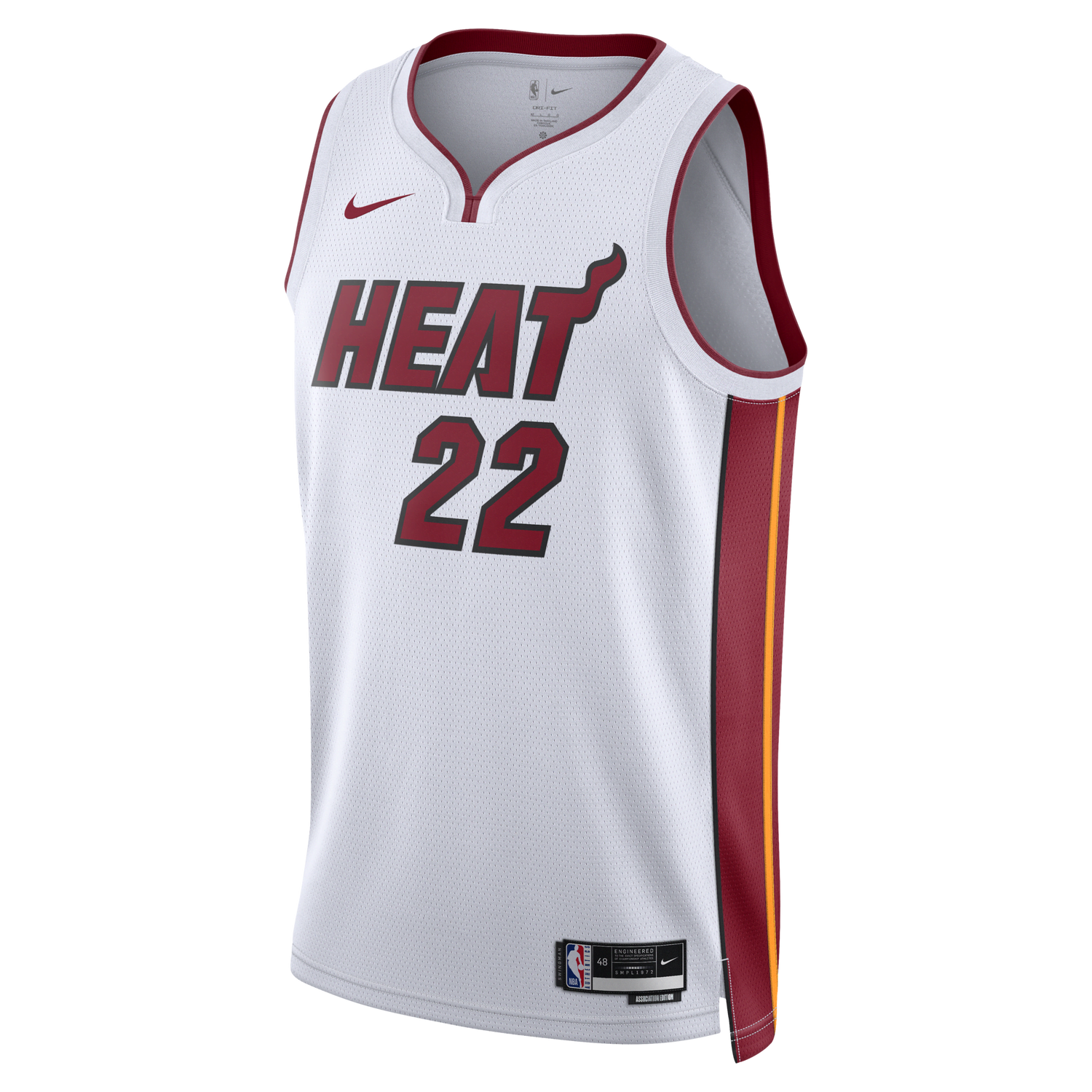 Dres Nike Dri-FIT NBA Swingman Miami Heat Association Edition 2022/2023 Biela | DN2083-100, 0