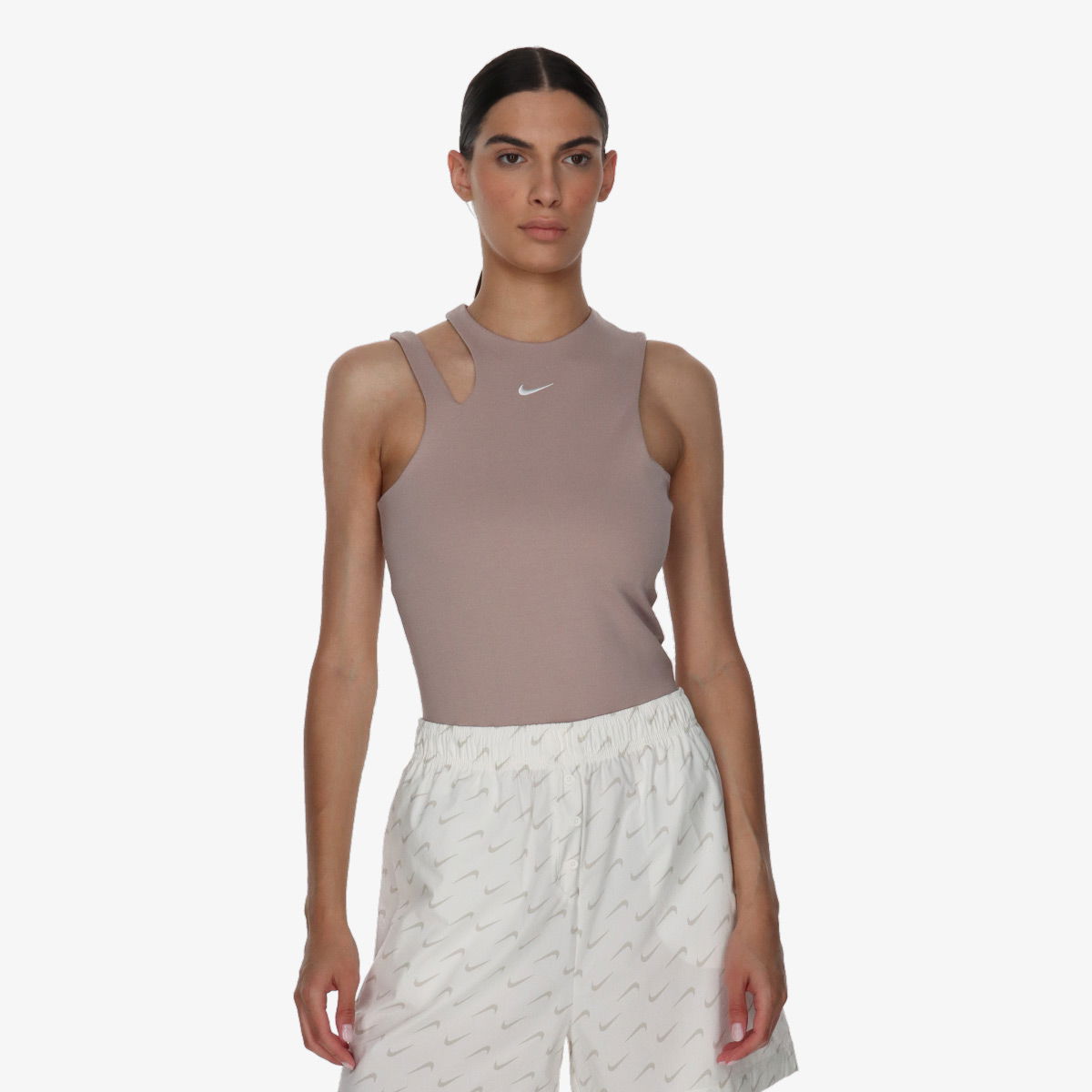 Tielko Nike W NSW ESSNTL BODYSUIT TANK Šedá | DV7886-272, 0