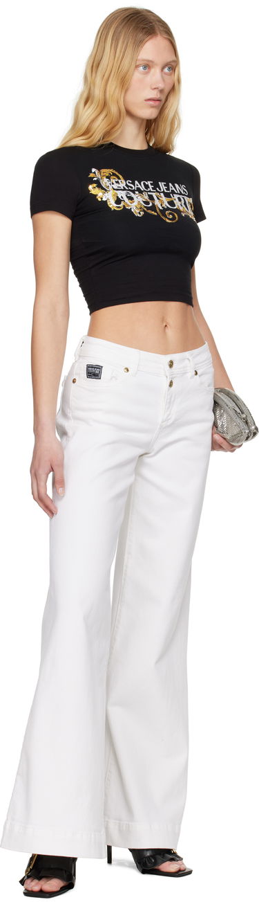 Džínsy Versace Versace Jeans Couture Flared Jeans Biela | E78HAB561_ECEWR1, 3