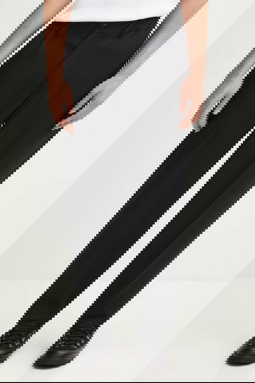 Nohavice Neighborhood Wool Blend Tapered Silhouette Pants Čierna | 252ZANH.PTM03, 0