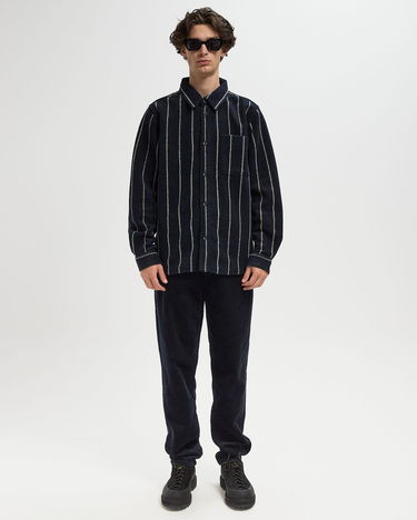 Košeľa Les Deux Lennon Wool Pinstripe Overshirt Navy | 1000558-460, 2