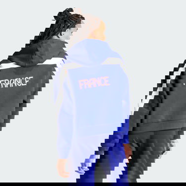 Mikina adidas Performance Team France Full-Zip Modrá | IS5091, 4