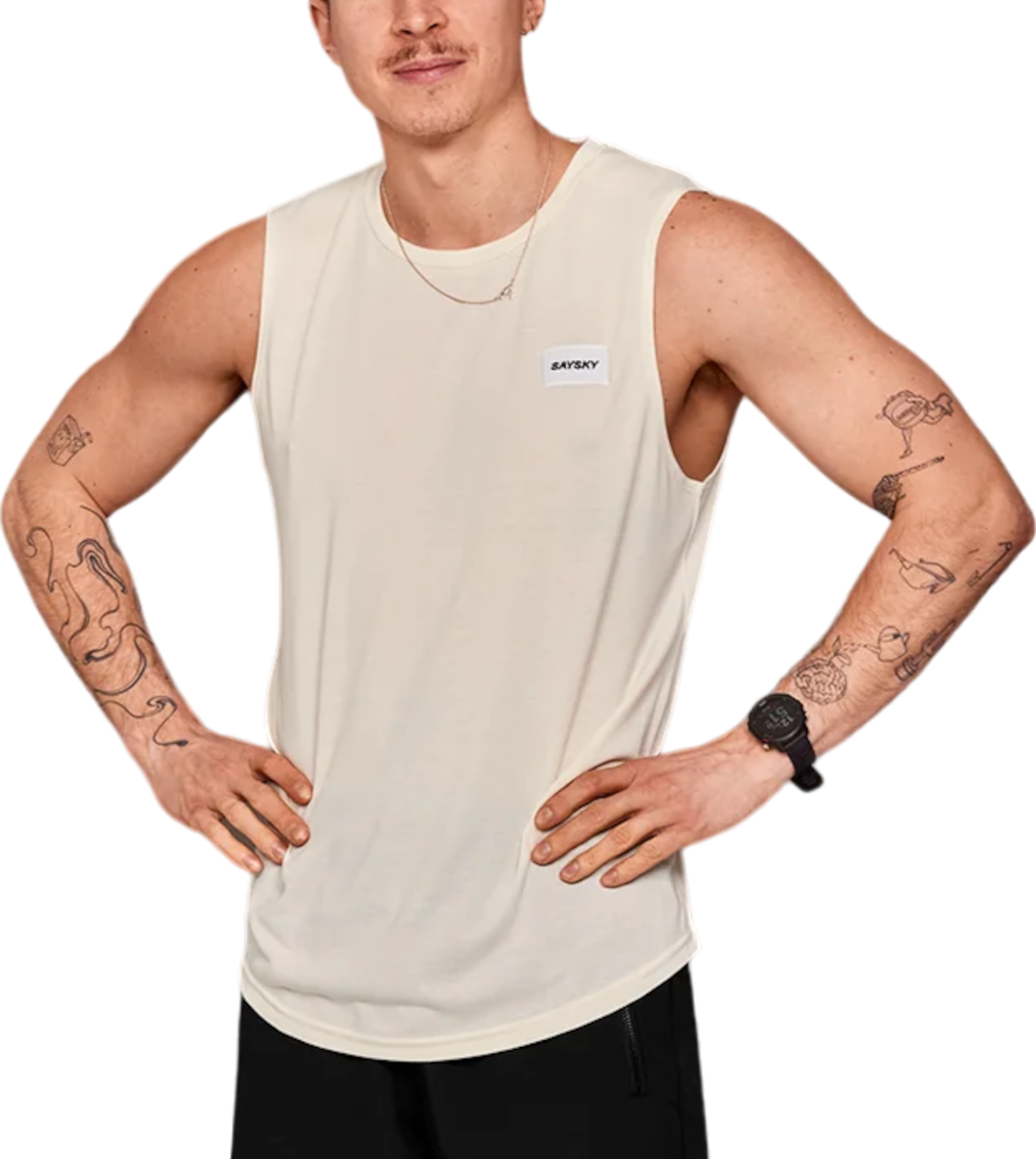 Tielko Saysky Saysky Clean Motion Tank Top Biela | xmrsi51c102, 0