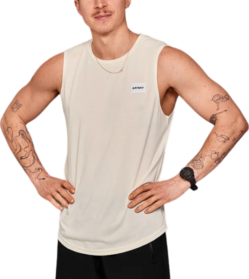 Tielko Saysky Saysky Clean Motion Tank Top Biela | xmrsi51c102