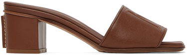 Tenisky a topánky Max Mara Max Mara Embossed Heeled Sandals Hnedá | 2345211131600 MM81128, 0