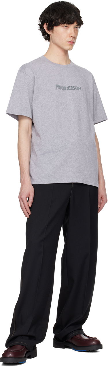 Tričko JW Anderson JW Anderson Logo Embroidery T-Shirt Šedá | JT0258-PG1510, 3