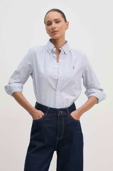 Košeľa Polo by Ralph Lauren Striped Regular Shirt Modrá | 211941508, 0