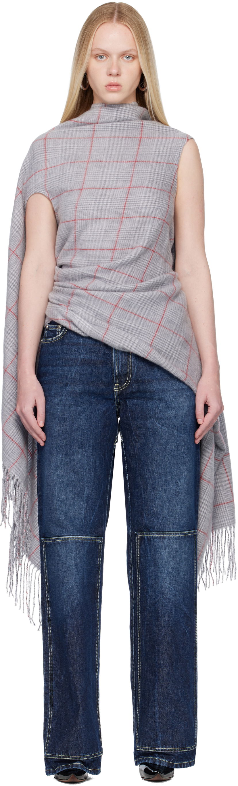 Košeľa Jean Paul Gaultier Jean Paul Gaultier Back Closure Scarf Draped Blouse Rôznofarebný | 25/04-W-TO389-W047-080230