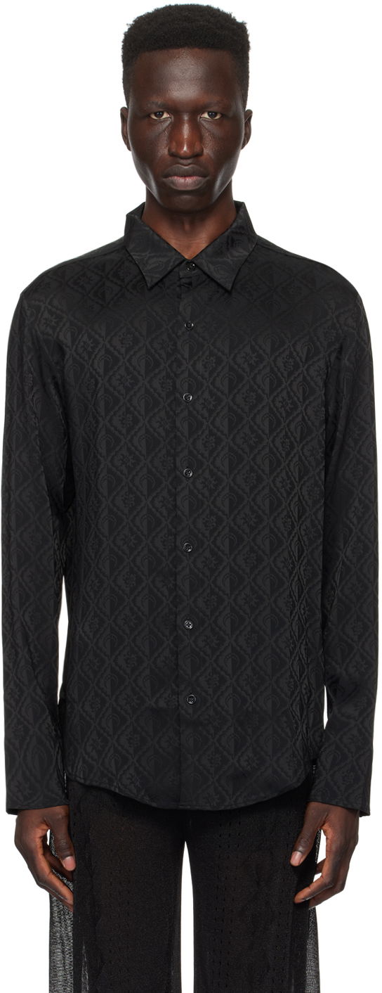 Košeľa Marine Serre Jacquard Shirt Čierna | MSI011 CWOV0023, 0