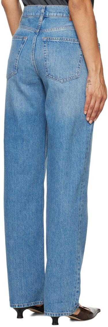 Džínsy Anine Bing Gavin Long Denim Jeans Modrá | A-06-10013-WHD21, 2