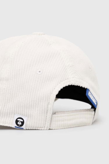 Šiltovka AAPE by A Bathing Ape AAPE Cotton Corduroy Baseball Cap Biela | ACP5223, 2